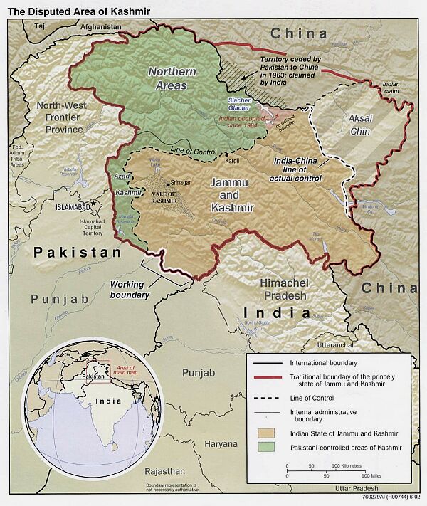 disputed Kashmir areas