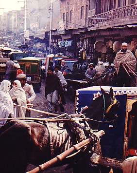 Peshawar market scene