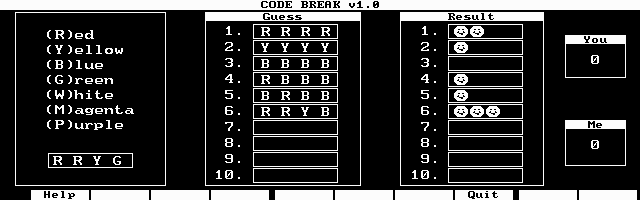 Code Break screen capture